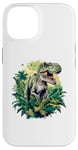 Coque pour iPhone 14 Jurassic World - Tyrannosaure Rex - Portrait de dinosaure