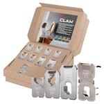 3M CLAW Plasterboard Picture Hanger Assorted Pack - 9 Hooks for Heavy Items, Mirrors & Home Décor - No Tools Needed (7kg, 11kg, 20kg, 30kg)