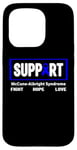 Coque pour iPhone 15 Pro Ruban bleu - Soutien de la sensibilisation au syndrome de McCune-Albright