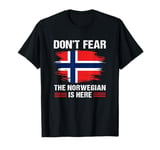 Vintage Norway Flag Don't Fear The Norwegian Is Here T-Shirt