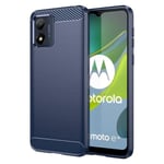 Carbon Flex Motorola Moto E13 skal - Blå Blå