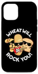 Coque pour iPhone 12/12 Pro Wheat Will Rock You Funny Food Jeu de mots