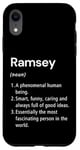 Coque pour iPhone XR Ramsey Définition du nom Dictionnaire amusant