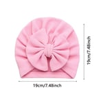 5-delad set Nyfödd Baby Hat Bowknot Cap Turban Hårband Boll Knuta Elastisk Slumpmässig färg