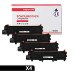 TONER TN 2320 XXL TN2320 XXL Noir x 4 Compatible pour Brother-NOPAN-INK Brother L-L2300D L2305W L2320D L2340DW L2360DN L2360DW L2365DW L2380DW, DCP-L2500D L2520DW L2540DN L2540DW L2560DW,MFC-L2700DW L2707DW