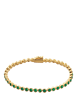 Monica Vinader Essential Onyx Tennis Bracelet, Gold