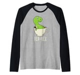 Funny T-Rex Tea Rex Dinosaur Awesome Tyrannosaurus Rex Cup Raglan Baseball Tee