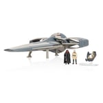 Star Wars Micro Galaxy Squadron Sith Infiltrator – Véhicule de 25,4 cm avec Speeder de 6,3 cm avec Support et 2 Accessoires pour Micro Figurines de 2,5 cm