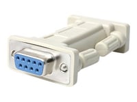 Startech.Com Db9 Rs232 Serial Null Modem Adapter - F/F - Null Modem Adapter - Db-9 (F) To Db-9 (F) - Nm9ff - Nollmodemadapter - Db-9 (Hona) Till Db-9 (Hona) - För P/N: Ec1s952, Ec2s952, Pci2s232485i