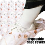 50Pcs Non-woven Disposable Shoe Covers Non-slip Shoe Sleeves  Adult Children