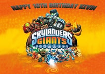 Skylanders Giants Birthday  Cake Topper Edible Icing Sugar A4 Horizontal