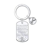 MNBVBV Porte Clef Amoureux Couple Cadeau D'anniversaire Femme Homme Porte-Clés Je T'aime Petite Amie Cadeau Copine