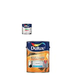 Dulux Quick Dry Gloss Paint, 750 ml (White) with Easycare Washable and Tough Matt (Goose Down)