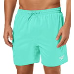 Speedo Core Leisure Mens Swim Shorts Green 16 Inch Swimming Adjustable Lined