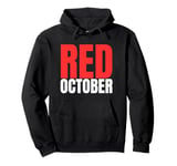 Funny In October We Red Baseball Mens Womens Pullover Hoodie