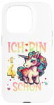 Coque pour iPhone 15 Pro Kinder ich bin schon 4 anniversaire licorne 4 ans fille