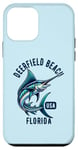 Coque pour iPhone 12 mini Deerfield Beach Floride USA Fishing Design