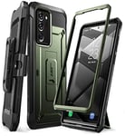 SUPCASE Coque Samsung Galaxy Note 20 Ultra, Protection Robuste Bumper Antichoc avec Béquille et Clip Ceinture SANS Protecteur d'écran [Unicorn Beetle Pro] pour Galaxy Note 20 Ultra 2020 (Vert)