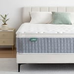 SZSL Matelas 160x200 20cm Épaisseur H3 H4,Matelas Hybrid Mousse Mémoire de Forme, Matelas Ressort Ensachés, Parfait Soutien, Fermeté Moyenne et Respirable, Confortable et Durable (160x200x20 cm)