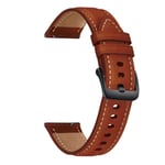 22mm 20mm Läderarmband För Samsung Galaxy Watch 3 41 45mm 46mm 42mm Armband För Amazfit GTR GTS 4 3 2 Klockarmband för Huawei GT brown bk 22mm