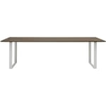 70/70 Table 108x255 cm, Solid Smoked Oak / Grey