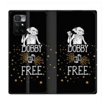 Housse Cuir Portefeuille Pour Xiaomi Redmi 10 Harry Potter Dobby Free Noir