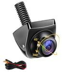 Jansite Caméra de Recul, Réglable AHD 1080P Camera de Recul pour Voiture Grand Angle 170° Caméra de recul Universelle Vision Nocturne IP69 Étanchéité 12V-24V