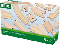 BRIO World Expansion Pack - Intermediate Wooden Train Track for Kids Age 3 Years