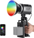 NEEWER MS60C 65W RGB COB Video Light avec 2.4G/Application Contrôle à Distance, Éclairage Continue RGB LED, Monture Bowens Lumière Photo Studio