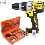 DeWalt DCD996 18V Brushless Combi Drill + 56 Piece Drill & Screwdriver Bit Set