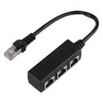 RJ45 Splitter 1 hane till 3 hona Ethernet Splitter Förlängning