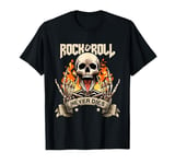 Rock And Roll Never Die Vintage Retro Rock&Roll Rock Concert T-Shirt