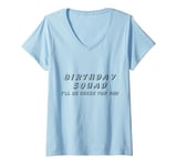 Womens Vintage Retro 2024 Birthday Squad I'll Be There For You V-Neck T-Shirt