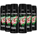 Lynx Africa Body Spray XL Deodorant Deo Aerosol Fresh Scent48Hour Pack 6 x 200ml