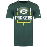 Nike NFL Green Bay Packers Legend Goal Post Mens T-Shirt - Size 2XL