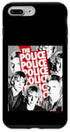 Coque pour iPhone 7 Plus/8 Plus Logo du groupe The Police Red Repeat