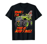 Cool 4 Year Old 4th Birthday Boys Fun Monster Truck Car T-Shirt