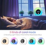 Colourful Wake Up Breathing Lamp Children Bt Speaker Table Light Alarm Clock MPF