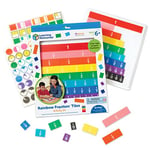 Learning Resources Tuiles de fractions arc-en-ciel avec plateau 10 x 12.8 x 1.3 pouces