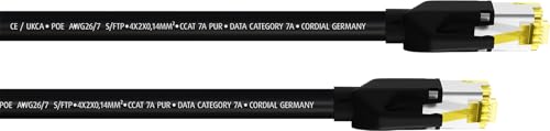 CORDIAL - Cat7A RJ45 network cable 10 m, HIROSE plug - ECL CSE10HH7A-PUR