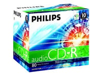 Philips - 10 X Cd-R - 700 Mb (80Min) - Cd-Fodral