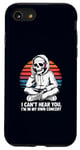 Coque pour iPhone SE (2020) / 7 / 8 I Can't Hear You I'm in My Own Concert Skeleton Music Lover