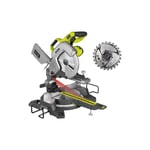 Ryobi - Pack Scie à onglet radiale électrique EMS254L - 2000W - 254mm - lame carbure - SB254T24A1