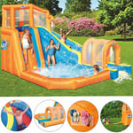 Bestway - H2OGO Waterpark Aire de jeux gonflable • Structure gonflable aquatique • Soufflerie en continu • Toboggan - Tunnel - Pataugeoire - Mur