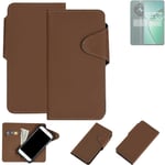 WALLET CASE PHONE CASE FOR Realme 12+ 5G BROWN BOOKSTLYE PROTECTIVE HULL FLIP PO