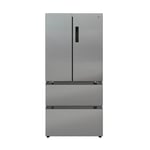 Hoover 436 Litre French Style American Fridge Freezer - Silver