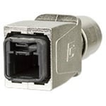 E-DAT Industry IP67 V14 Metz Connect 14010850C0ME RJ45 Capot passe-câble argent