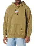 Levi's Men's Standard Graphic Sweatshirt Hoodie, Mini Sportswear Martini Olive, XS