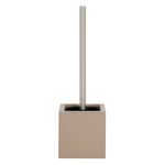 MSV Brosse WC avec Support MDF & INOX Beige