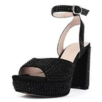 L37 HANDMADE SHOES Femme First Degree Escarpins, Noir, 39 EU